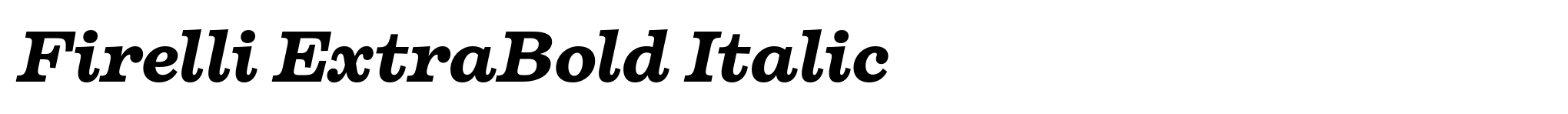 Firelli ExtraBold Italic image